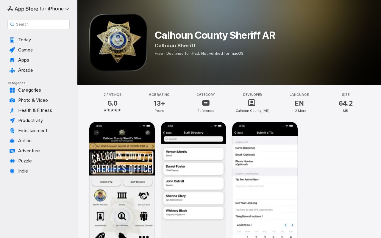 Calhoun County most wanted official sheriff app source