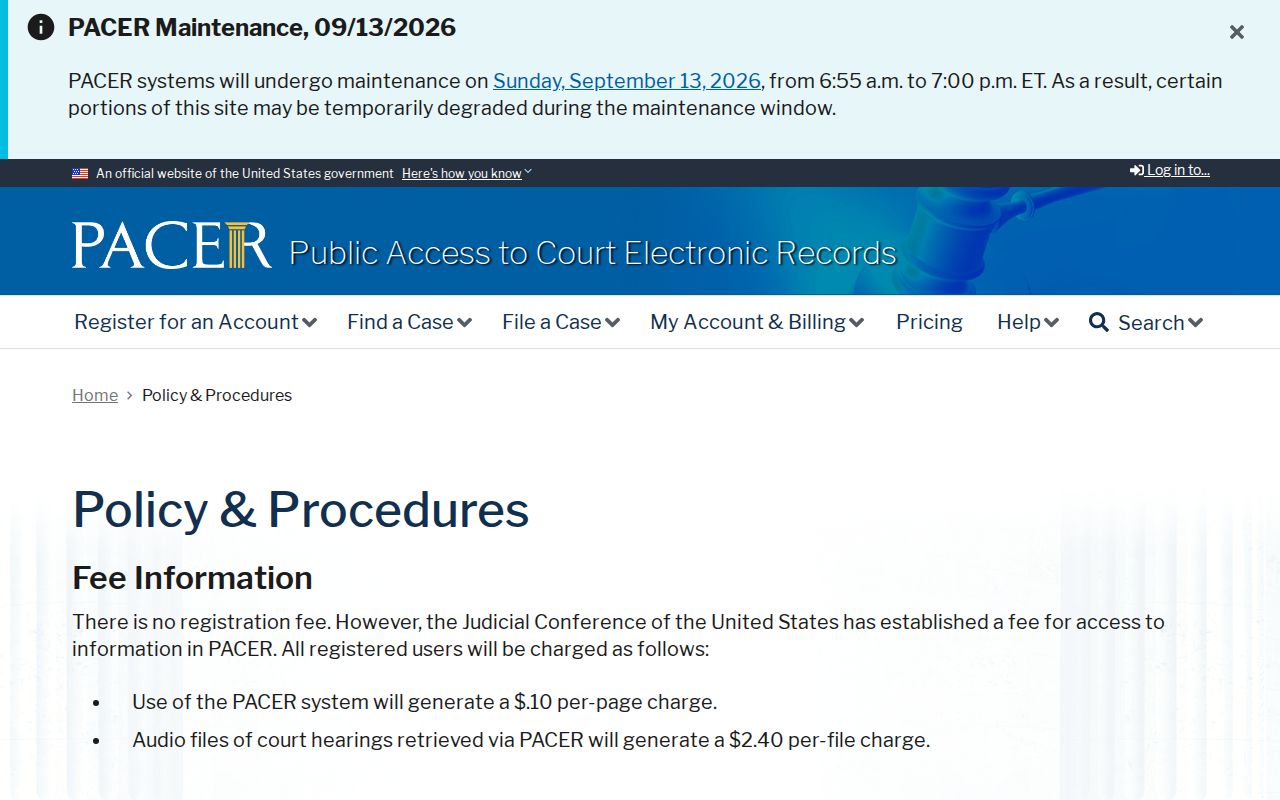 Calhoun County arrest warrant federal docket access policy